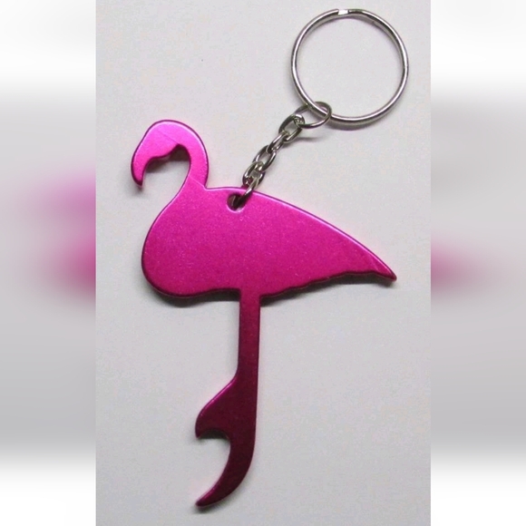 Pink Flamingo Keychain - Picture 2 of 3